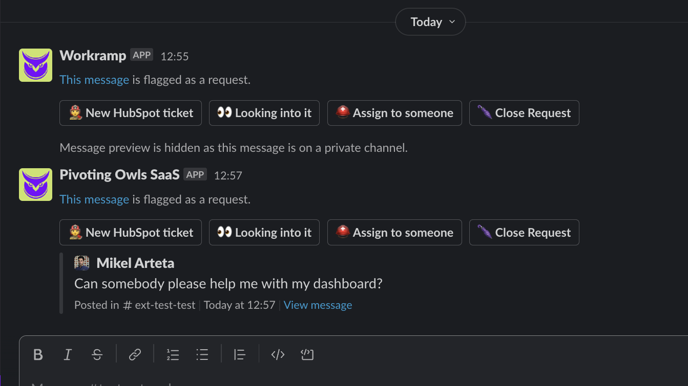 Convert requests to HubSpot tickets